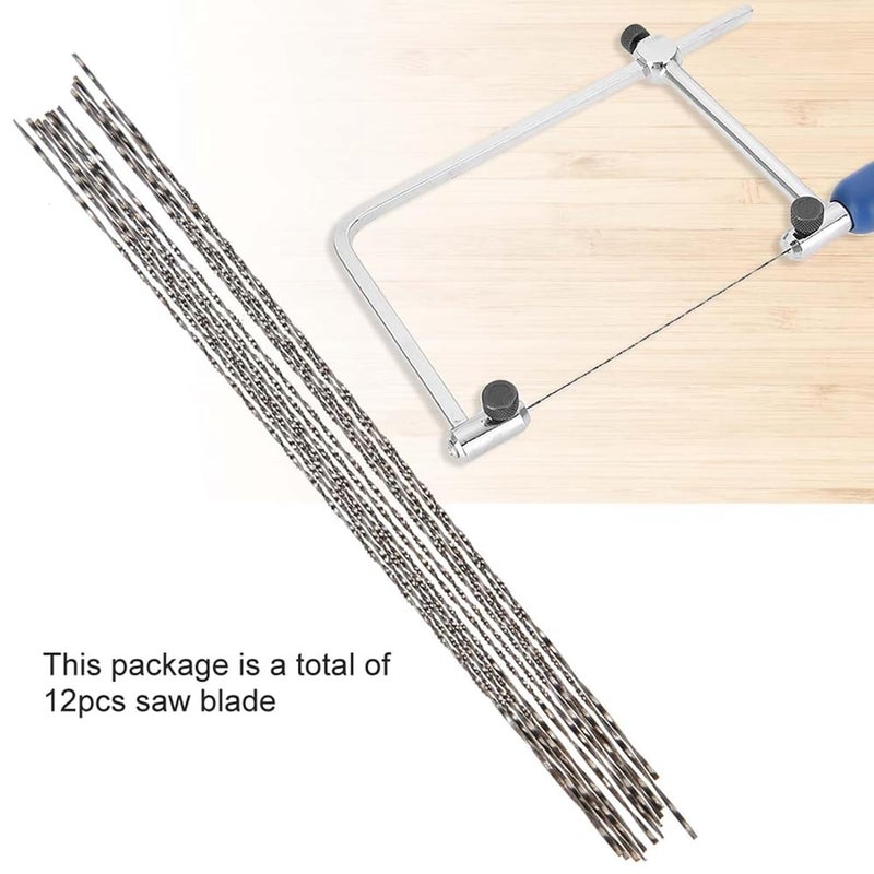 KooingTech Jewelers Saw Blades, 12pcs 5.12 * 0.04in Jewelry Saw Blades, Spiral Tooth Rolling Saw Blade for Cutting Carbon Steel, Copper, Aluminum and Other Metals (5# Saw Blade) - Image 5